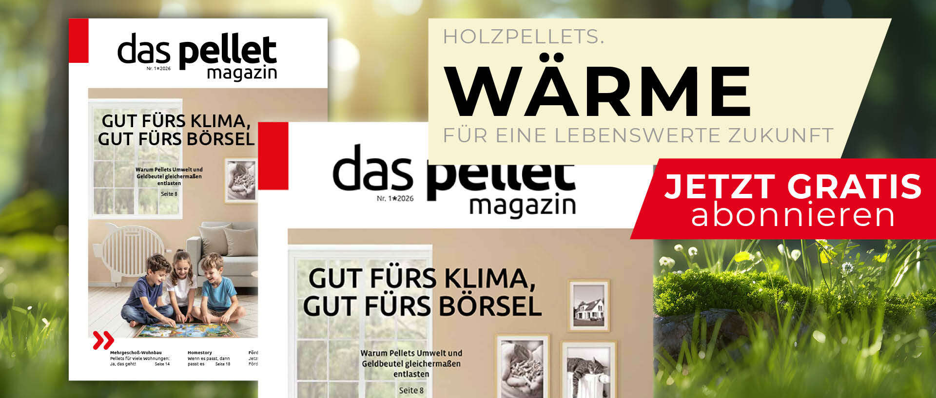 das pellet Magazin via Post erhalten